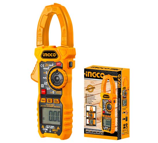 639793 DCM10004 AMPERIMETRO DIGITAL TENAZA INGCO 1000 A 600 V *
