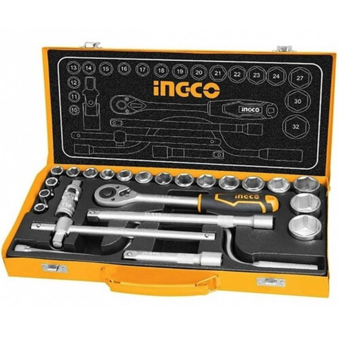 670583 HKTS0243 SET CUBO 1/2 PLG 10-32MM INGCO