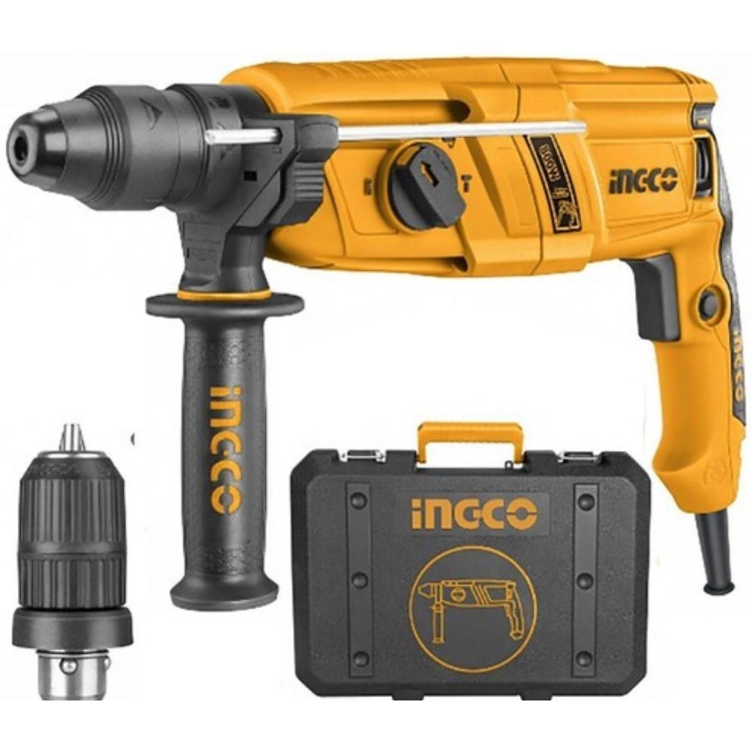 683122 URGH9028-2 ROTOMARTILLO SDS PLUS INGCO 3 MODOS 2.5J 800W CON ADAPTADOR *