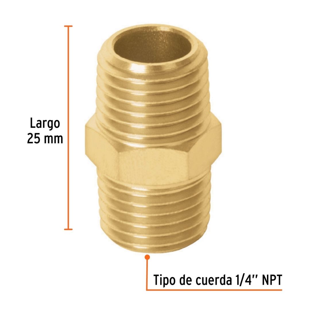 19024 NIPLE MACHO - MACHO TRUPER 1/4"