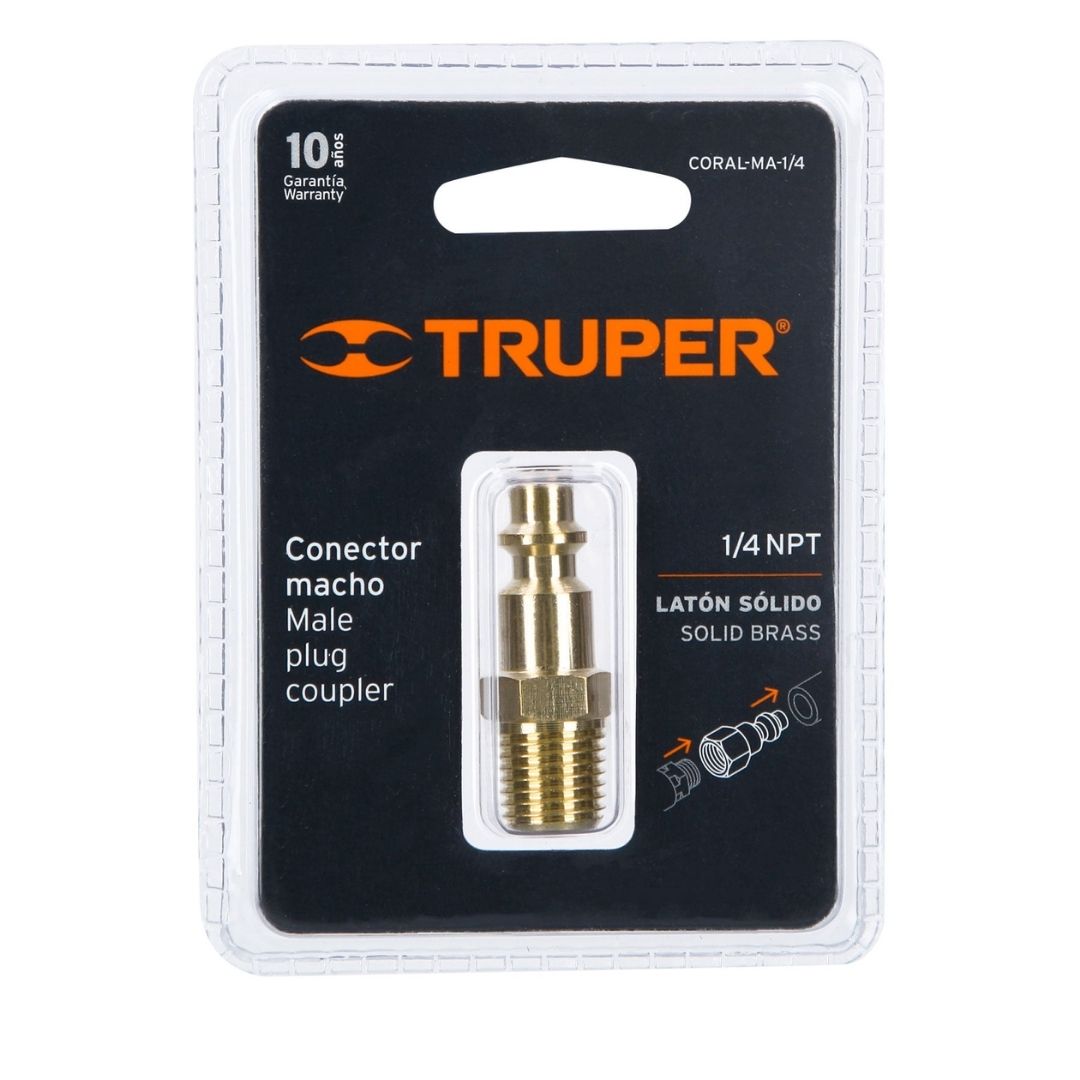 19083 CONECTOR RAPIDO DE LATON TRUPER MACHO