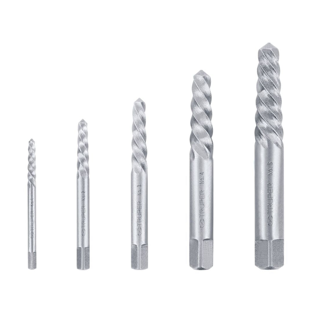 14512 JUEGO DE EXTRACTORES DE TORNILLO TURPER X5