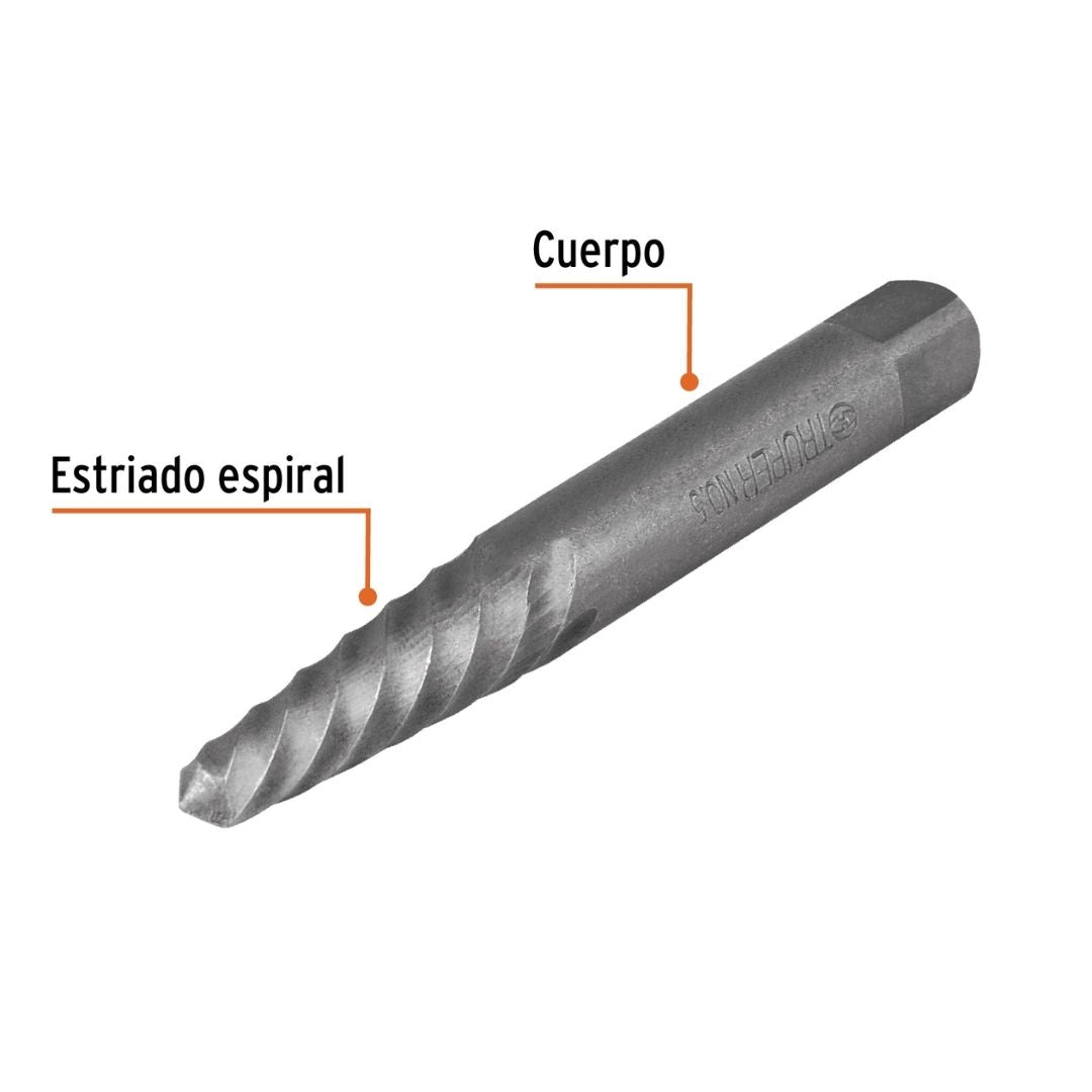 14512 JUEGO DE EXTRACTORES DE TORNILLO TURPER X5