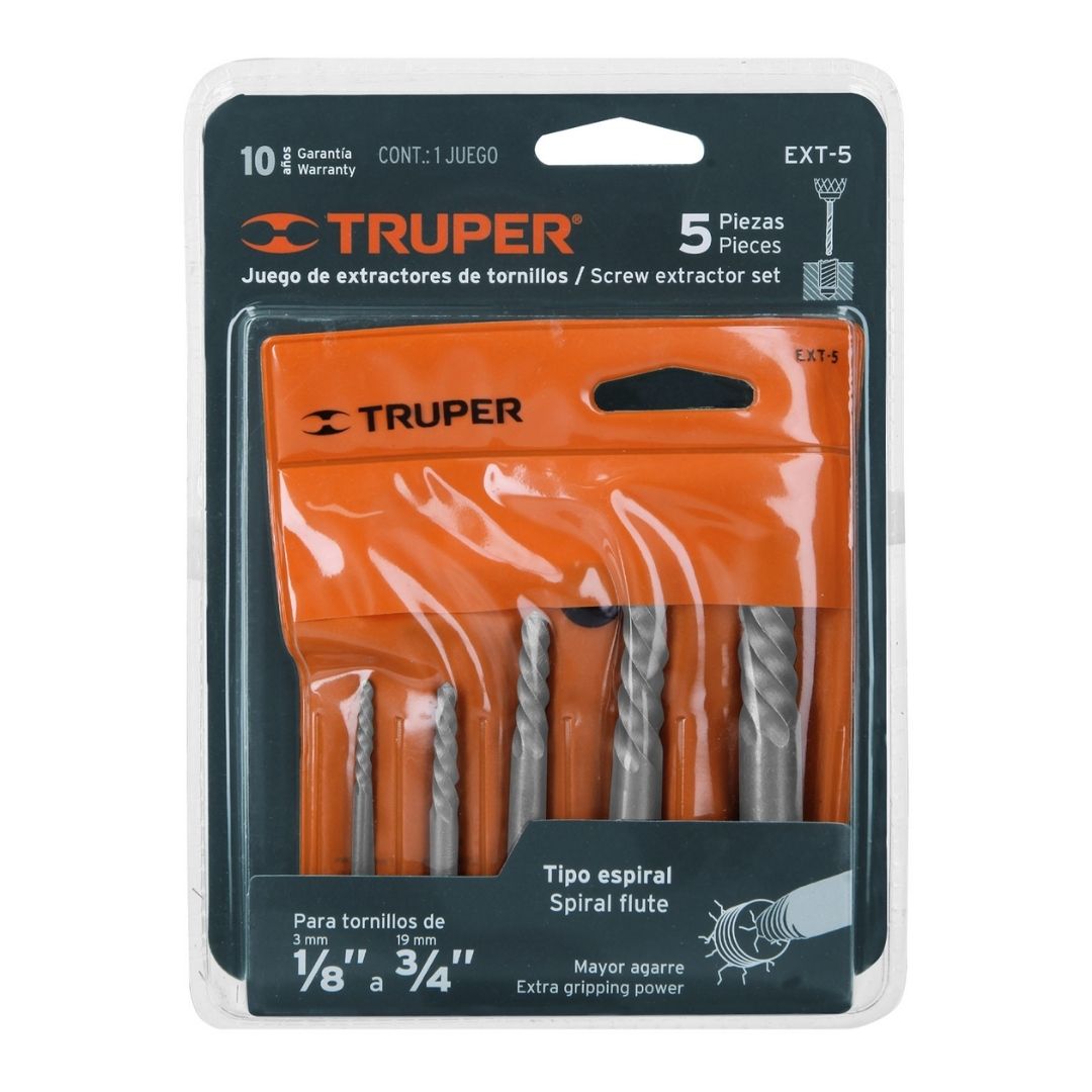 14512 JUEGO DE EXTRACTORES DE TORNILLO TURPER X5