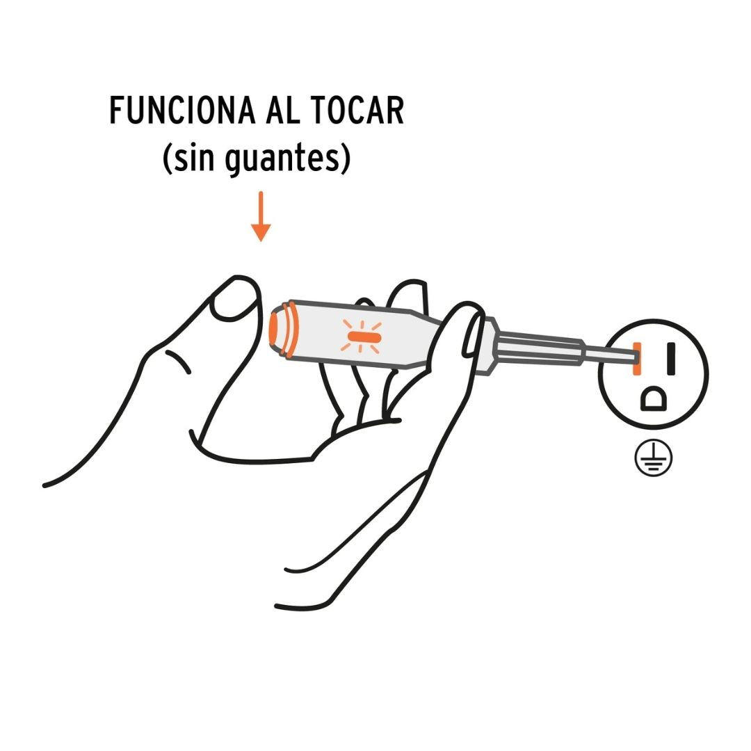 13989 PROBADOR DE CORRIENTE ALTERNA TRUPER 100-500 V 19 CM