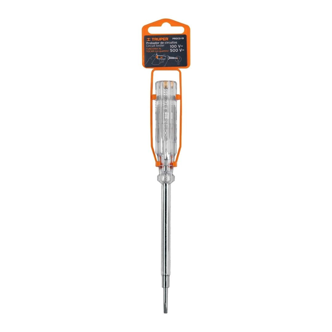 13989 PROBADOR DE CORRIENTE ALTERNA TRUPER 100-500 V 19 CM