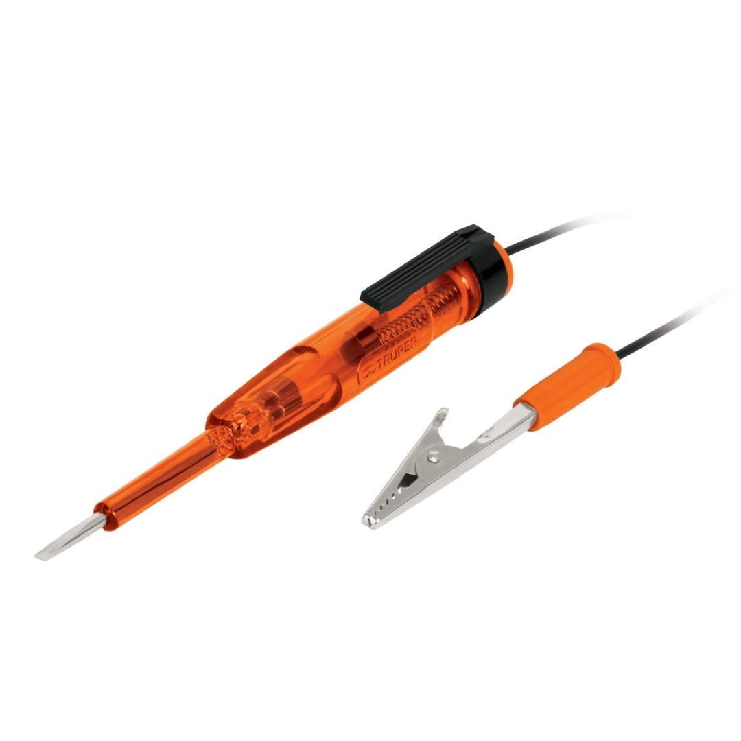 13987 PROBADOR DE CORRIENTE DIRECTA TRUPER DE 14 CM CON CAIMAN