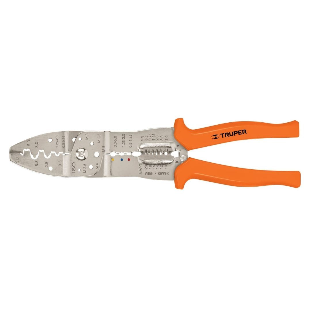 17358 PINZA PELA CABLES TRUPER 10' A 20 AWG