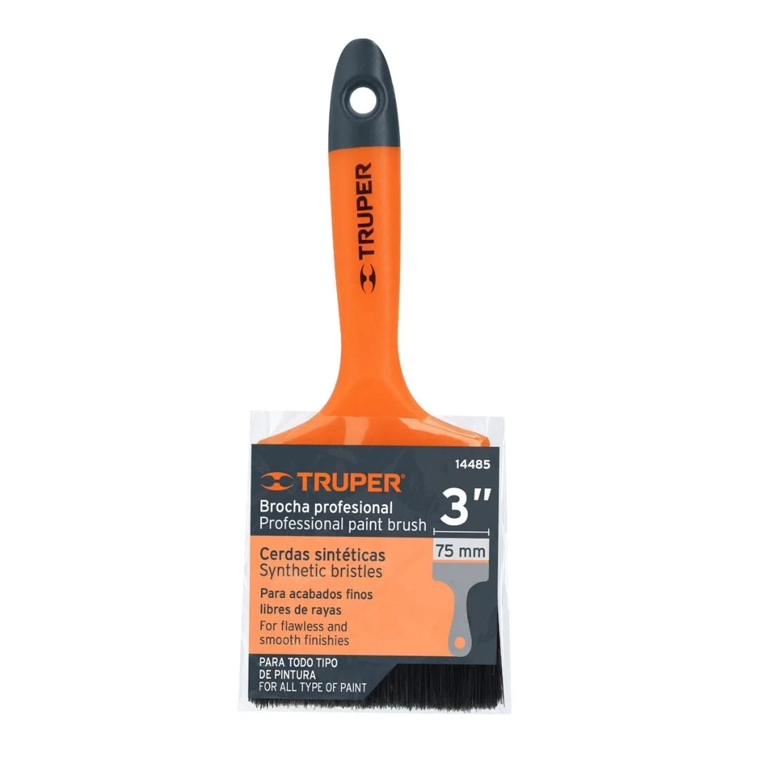 14485 BROCHA PROFESIONAL DE 3" CON MANGO DE PLÁSTICO TRUPER