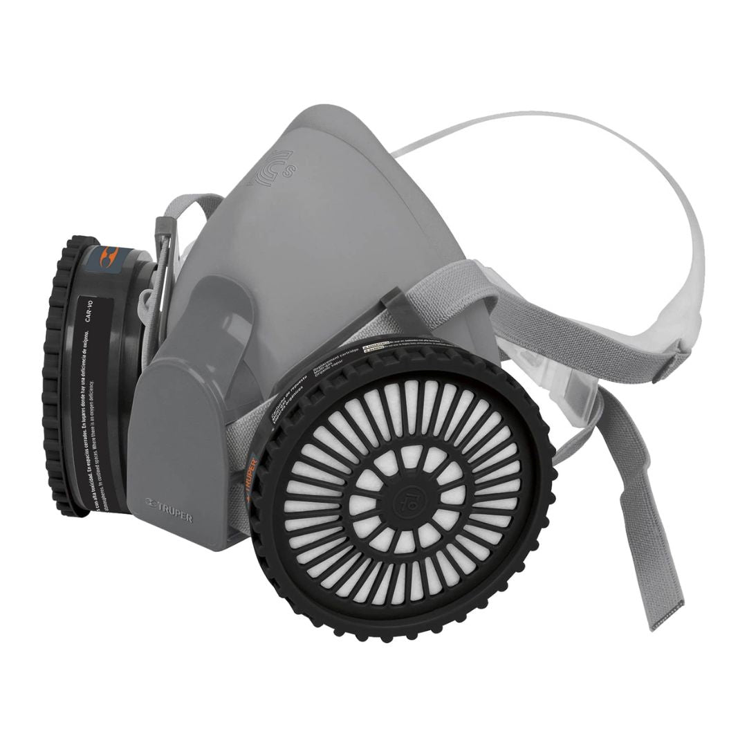 13731 KIT RESPIRADOR PROFESIONAL TRUPER CON CARTUCHOS PINTURA Y PESTICIDA