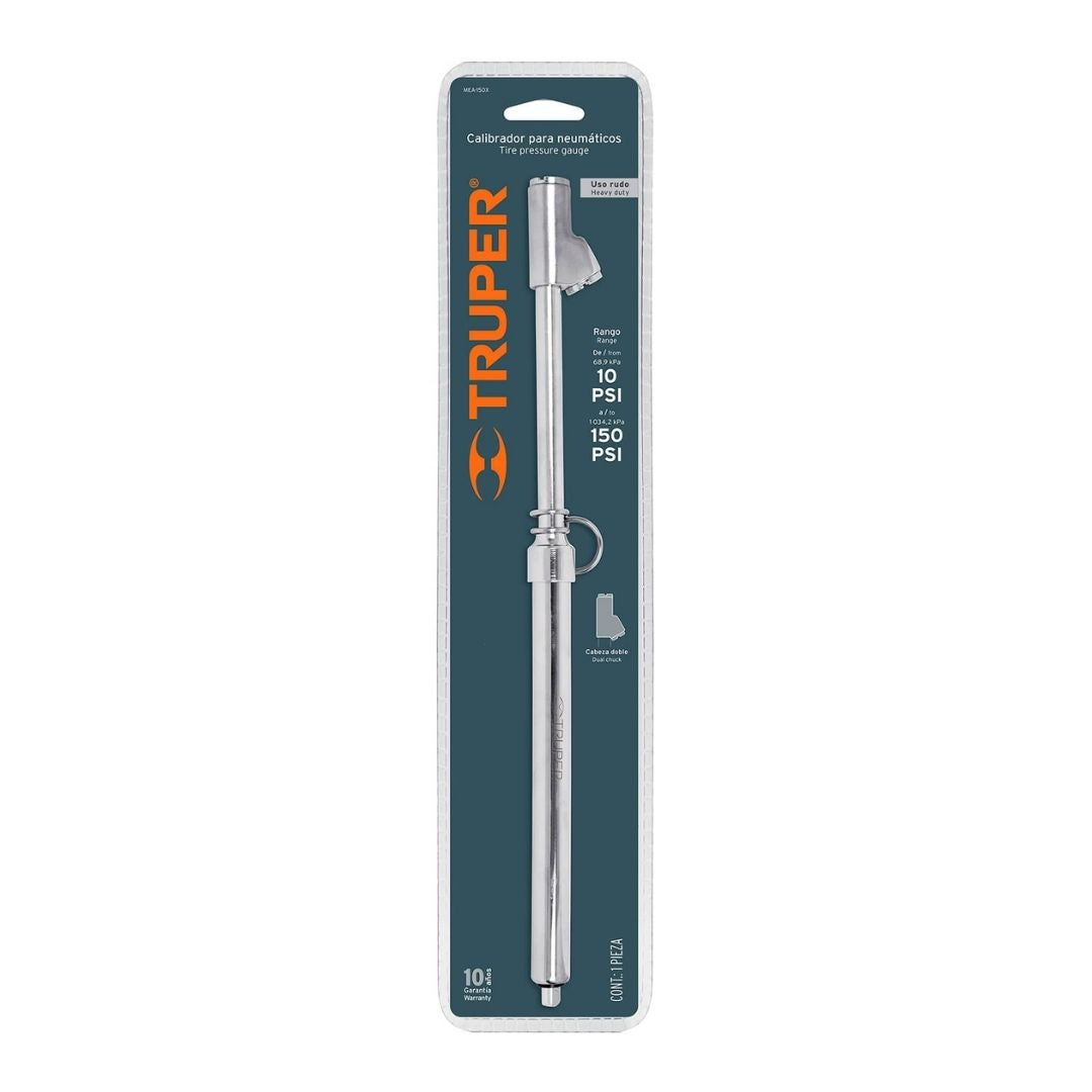 18243 MEDIDOR DE AIRE TRUPER 150 LBS CABEZA DOBLE