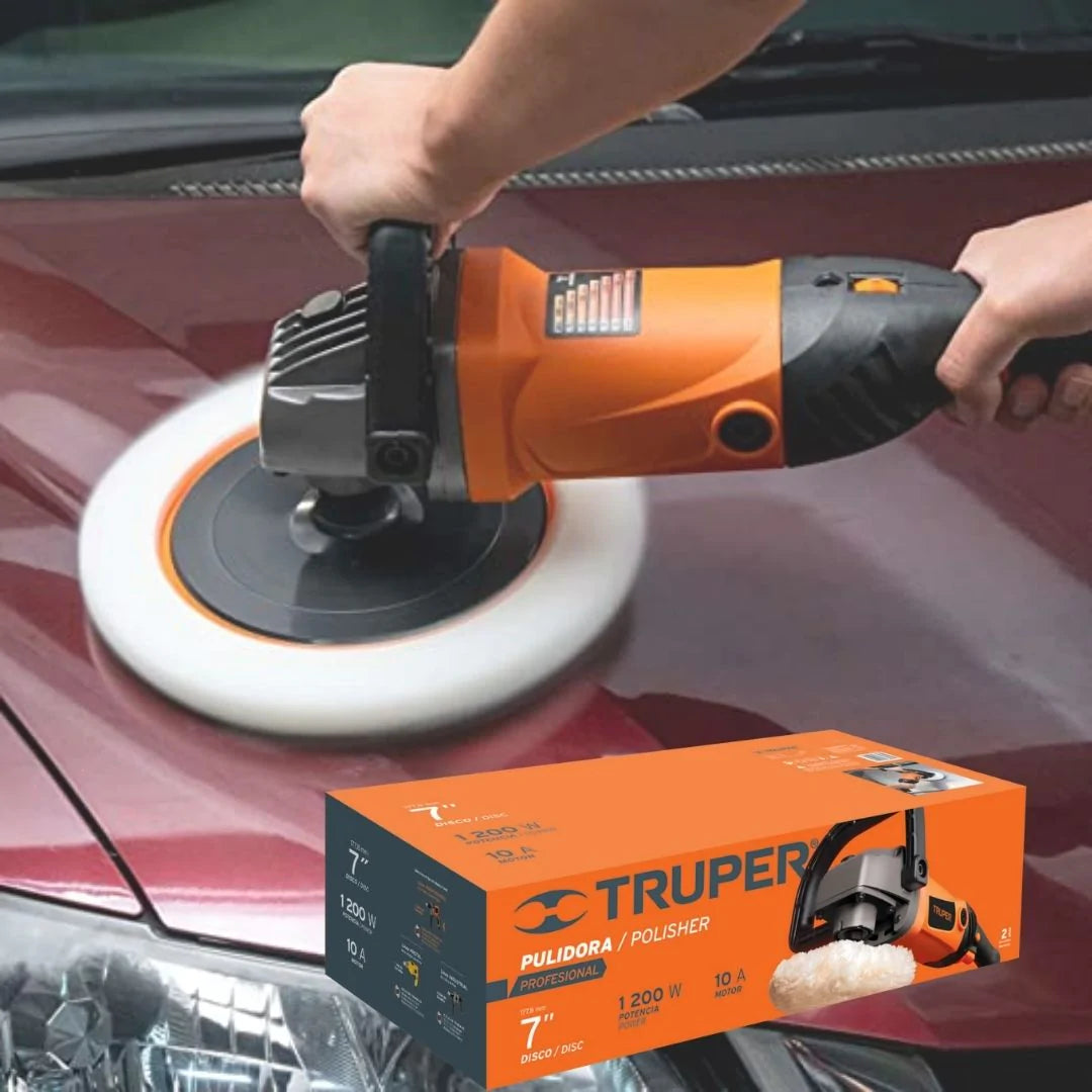 16626 PULIDORA 7" 1200 W VELOCIDAD VARIABLE PROFESIONAL TRUPER
