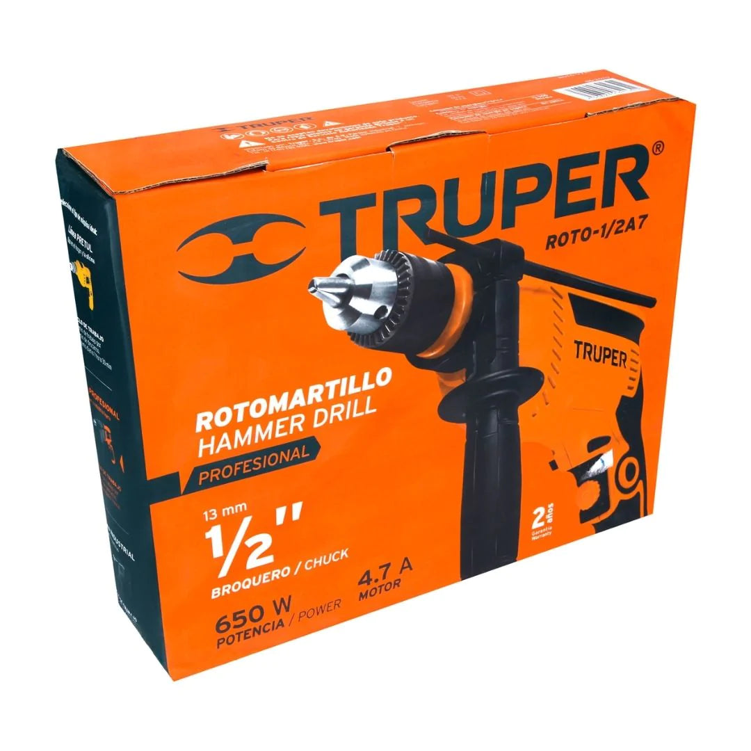 15679 ROTOMARTILLO 1/2" 650 W PROFESIONAL TRUPER