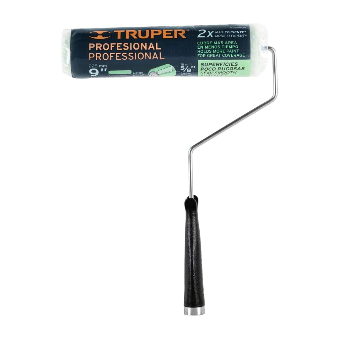 13876 RODILLO PARA PINTAR TRUPER 9" X 5/8" SUPERFICIES POCO RUGOSAS