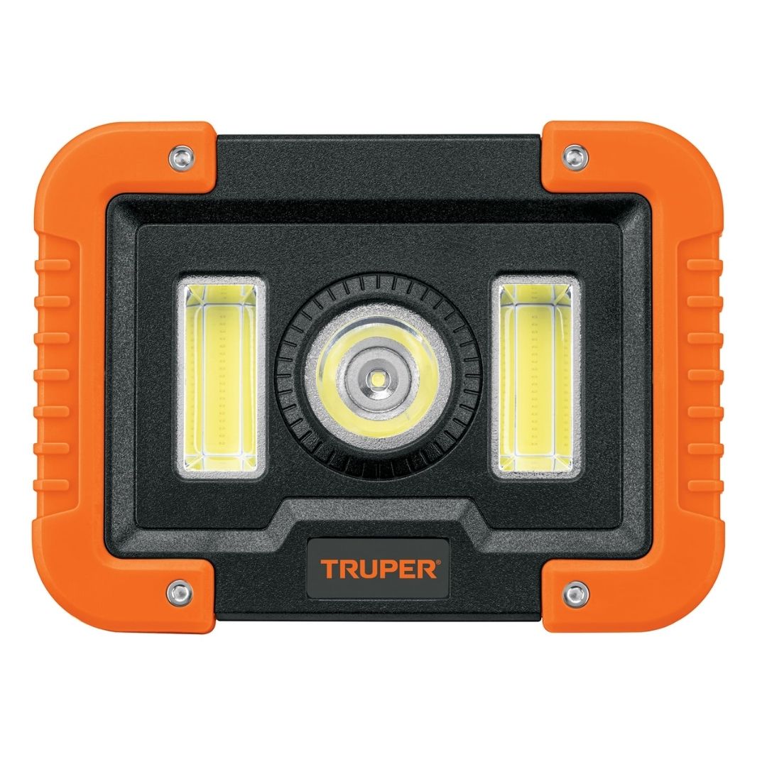 14631 LAMPARA DE TRABAJO RECARGABLE LED LATERALES Y CENTRAL TRUPER