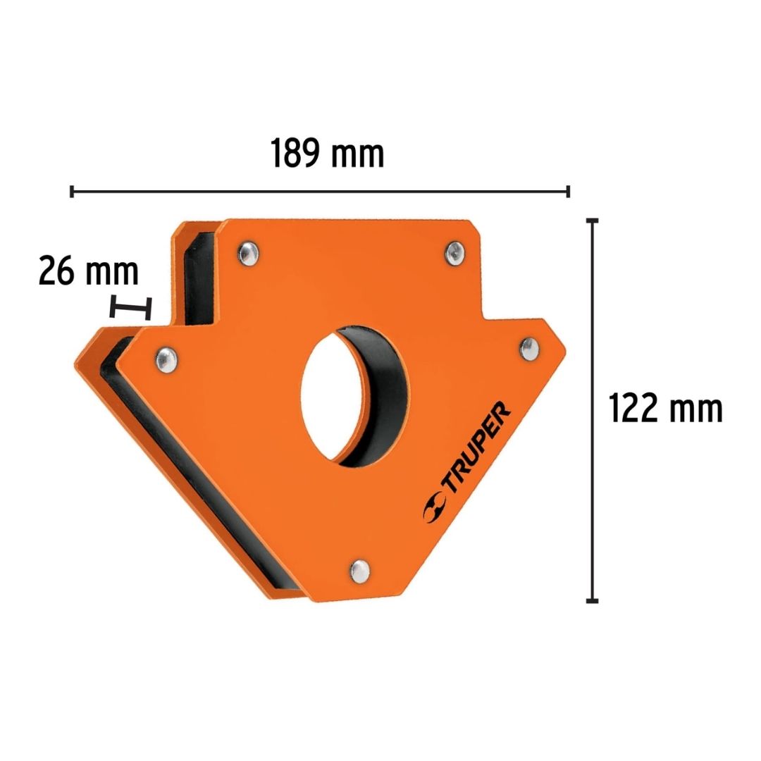 15408 ESCUADRA MAGNETICA TRUPER 34KG 5"