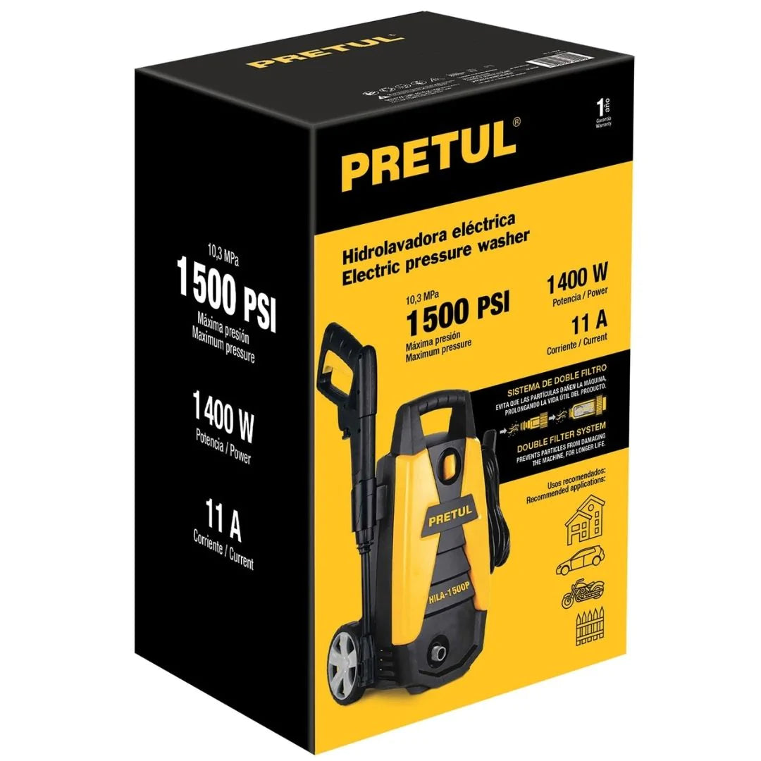 26023 HIDROLAVADORA ELÉCTRICA 1500 PSI PRETUL
