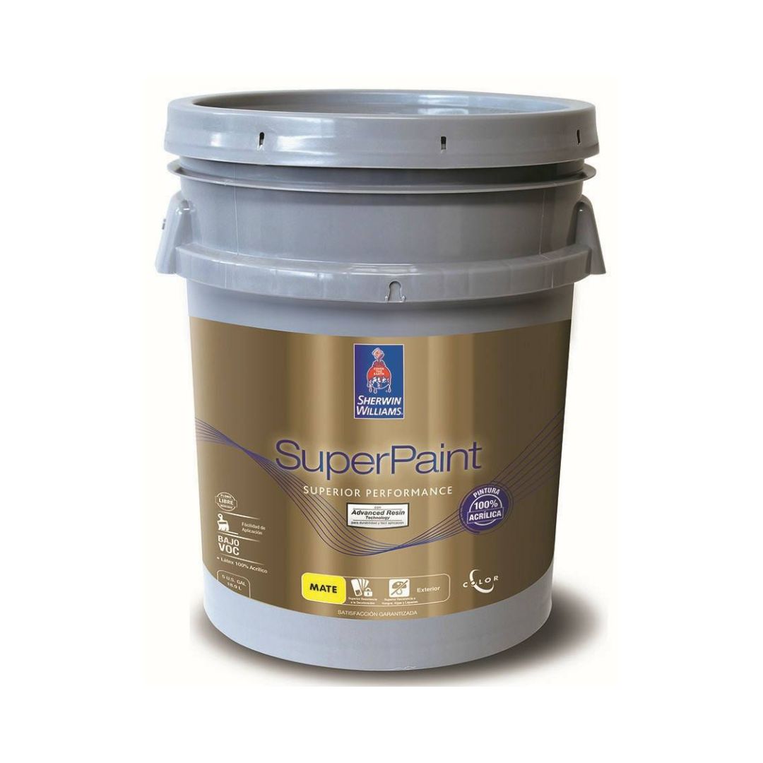 A80WSA1-5 SUPERPAINT EXTERIOR LATEX MATE BLANCO