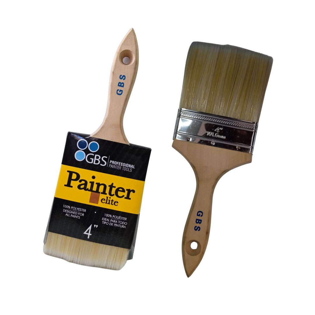 GBSY2400 BROCHA GBS PAINTER ELITE CERDA BLANCA SINTETICA DE 4 PULG GBSY2400