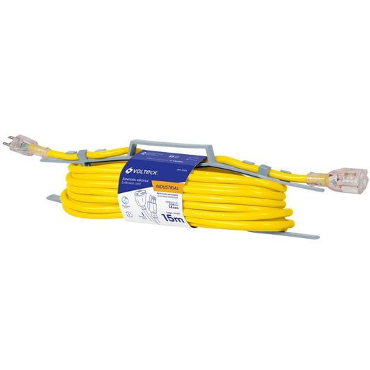 48068 EXTENSION ELECTRICA VOLTECK POLARIZADA 3X14 AWG 15MTS